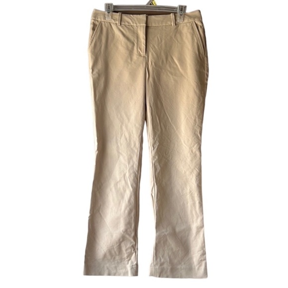TALBOTS Cream Freeport Chino Pants Size 8P - Picture 1 of 9